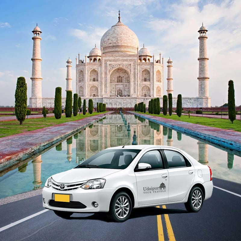 Udaipur to Agra taxi